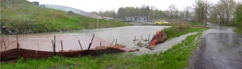 Western Landfill detention basin panorama